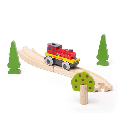 Bigjigs Rail Mighty Red Loco Wooden Train Accessory