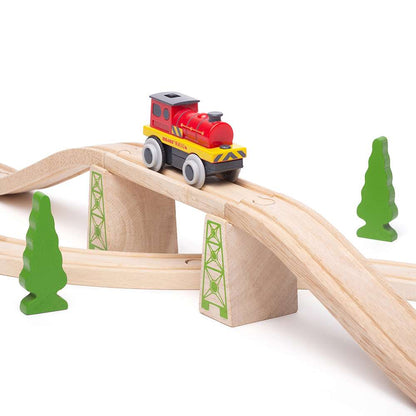 Bigjigs Rail Mighty Red Loco Wooden Train Accessory