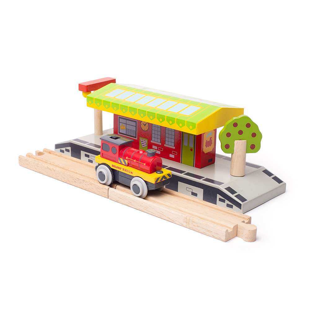 Bigjigs Rail Mighty Red Loco Wooden Train Accessory