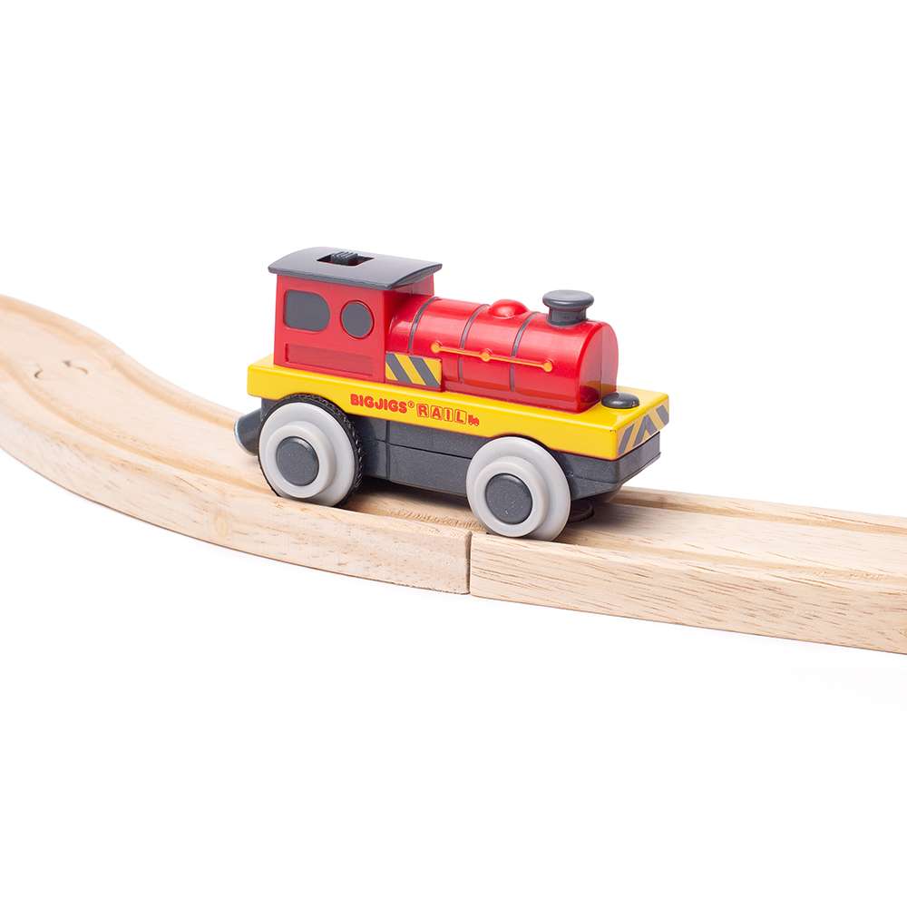 Bigjigs Rail Mighty Red Loco Wooden Train Accessory