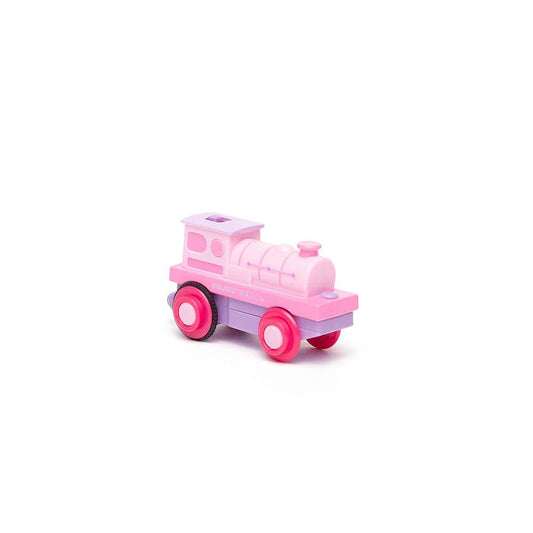 Bigjigs Rail Powerful Pink Loco Wooden Train Toy