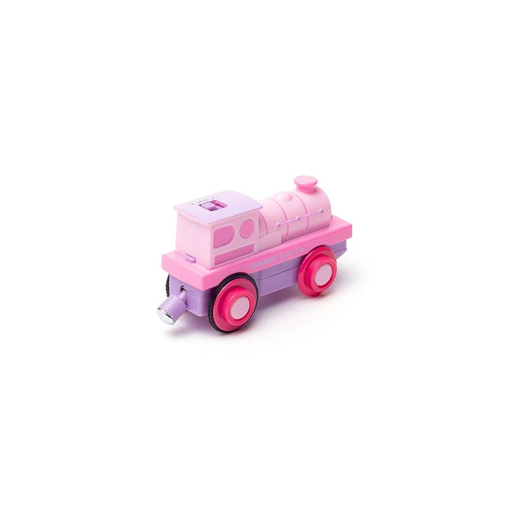 Bigjigs Rail Powerful Pink Loco Wooden Train Toy