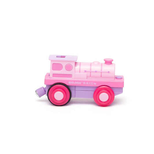 Bigjigs Rail Powerful Pink Loco Wooden Train Toy