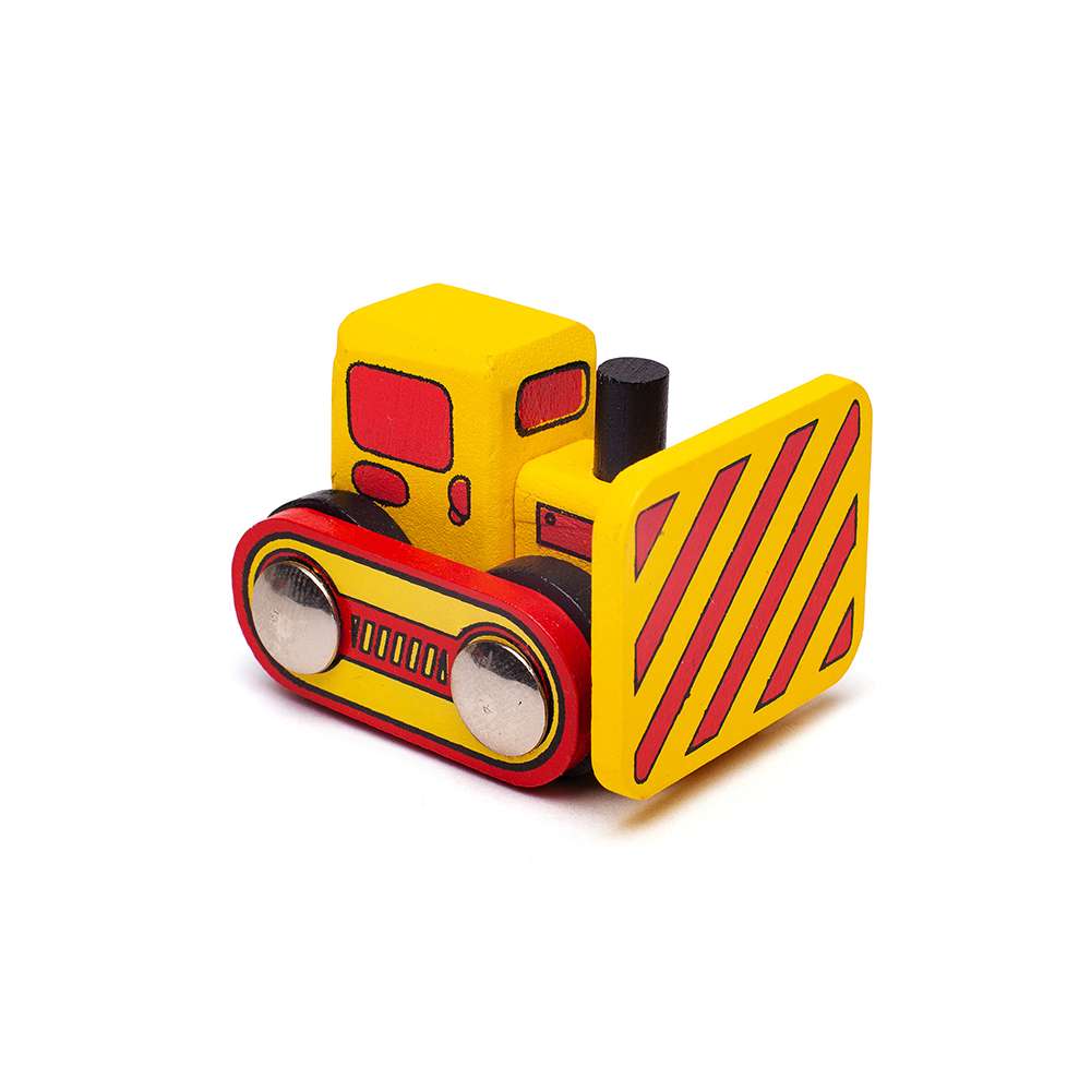 Bigjigs Rail Bulldozer Low Loader Wooden Toy Train