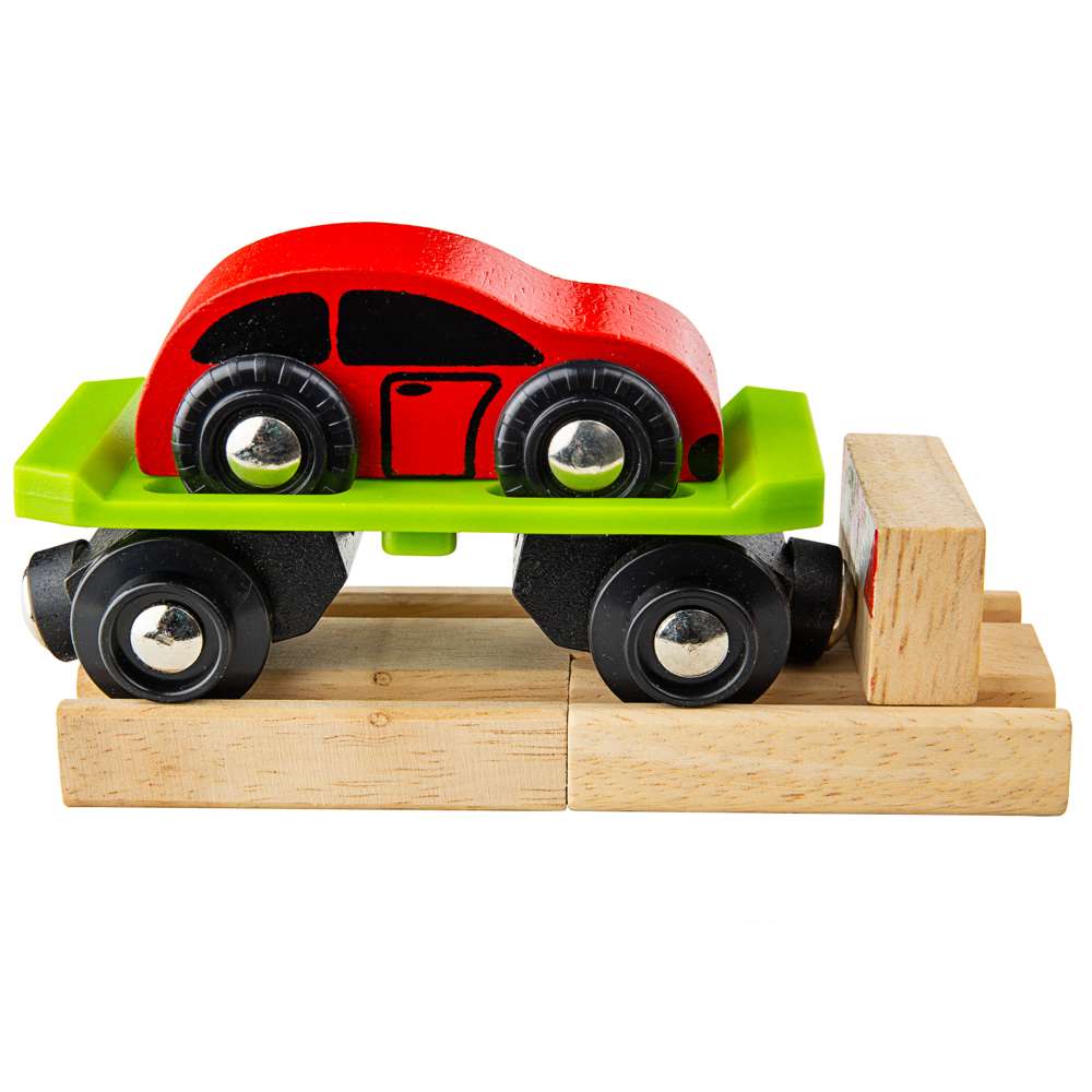 Bigjigs Rail Car Carriage Wooden Train Accessory
