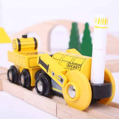 Bigjigs Rail Heritage Collection Rocket Wooden Train