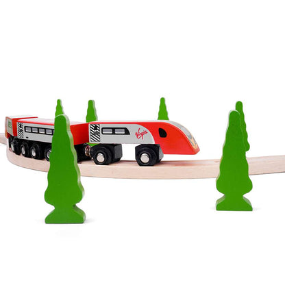 Bigjigs Rail Virgin Trains Pendolino Wooden Train Set