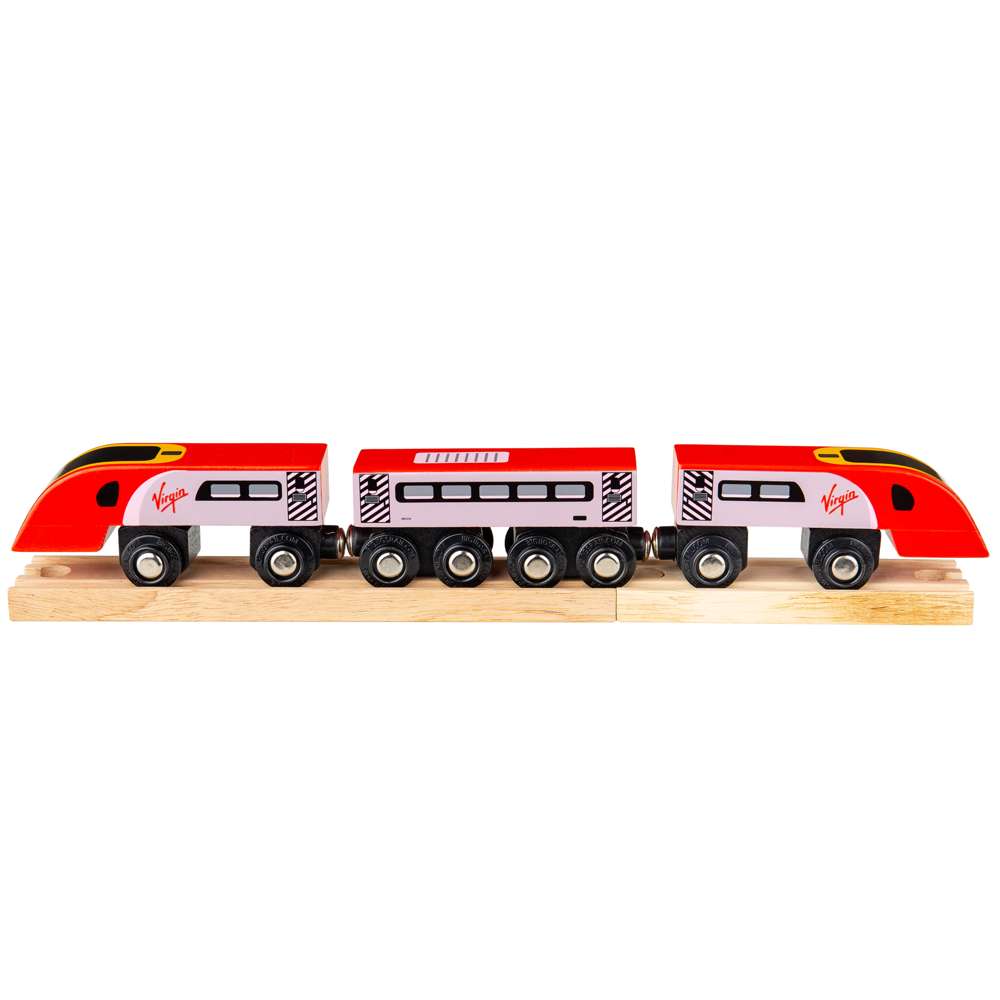 Bigjigs Rail Virgin Trains Pendolino Wooden Train Set