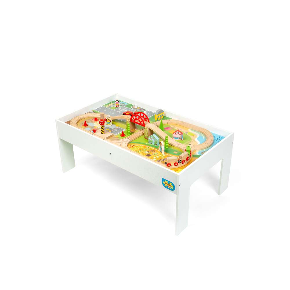 Bigjigs Rail Train Table Wooden Train Set