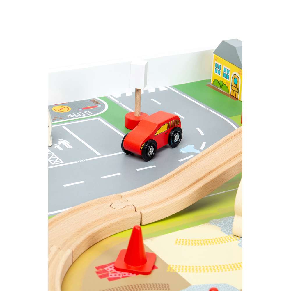 Bigjigs Rail Train Table Wooden Train Set