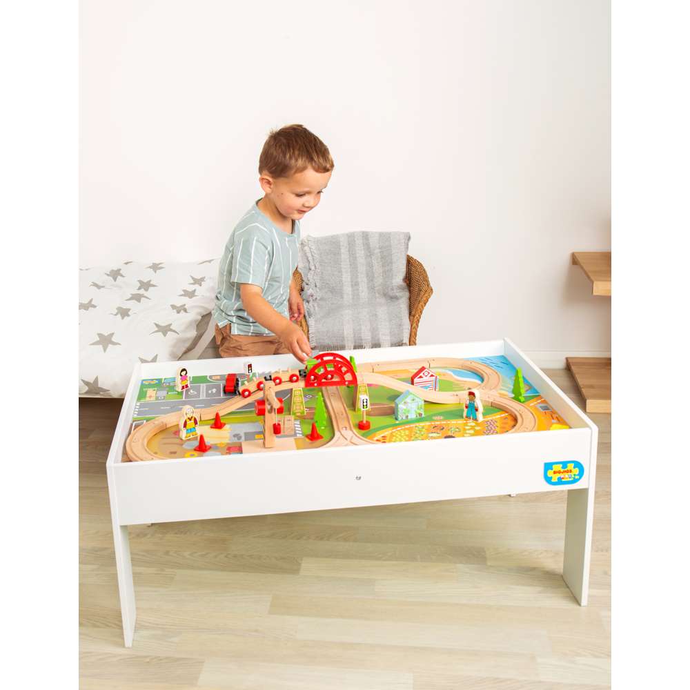 Bigjigs Rail Train Table Wooden Train Set