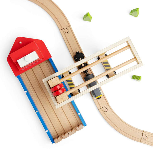 Bigjigs Rail Gantry Crane Wooden Train Accessory