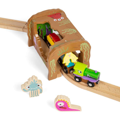 Bigjigs Rail Monster Tunnel Wooden Train Accessory