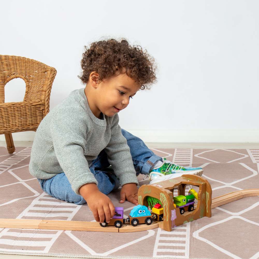 Bigjigs Rail Monster Tunnel Wooden Train Accessory
