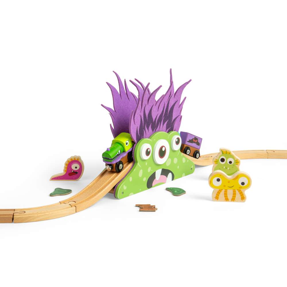 Bigjigs Rail Monster Bridge Wooden Train Accessory