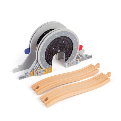 Bigjigs Rail Galaxy Bridge Space Themed Wooden Railway Accessory Toy