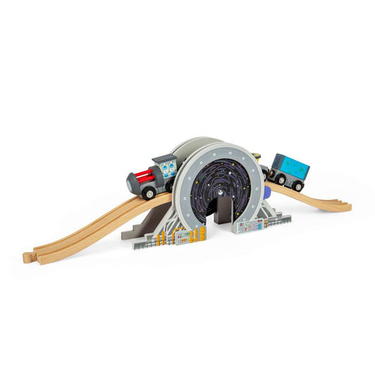 Bigjigs Rail Galaxy Bridge Space Themed Wooden Railway Accessory Toy