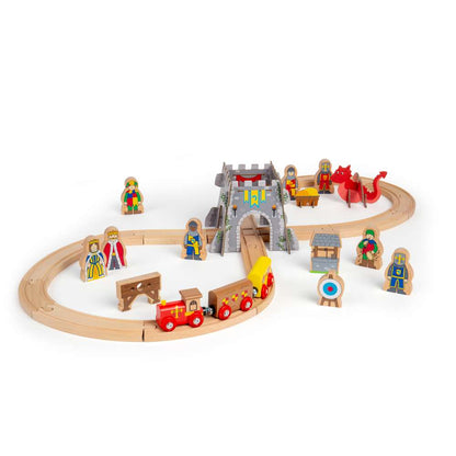 Bigjigs Rail Medieval Wooden Train Set