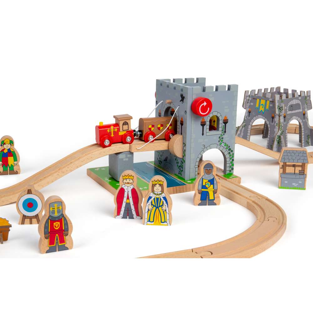 Bigjigs Rail Medieval Wooden Train Set