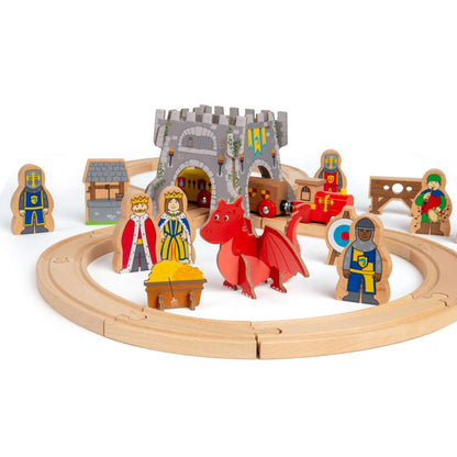 Bigjigs Rail Medieval Wooden Train Set