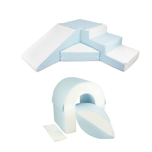Soft Play Kingdom Step & Slide Separate Bridge Bundle Pastel Blue