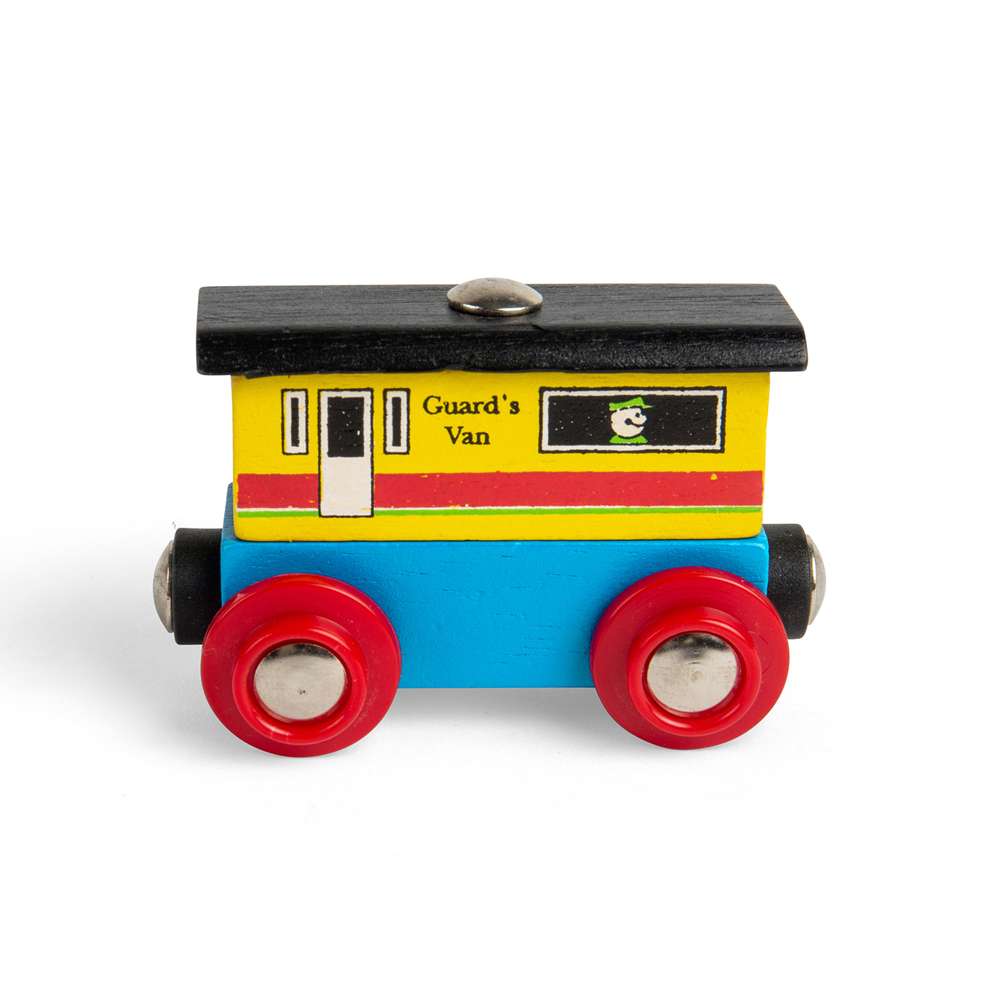Bigjigs Rail Name Guards Van Wooden Train Accessory