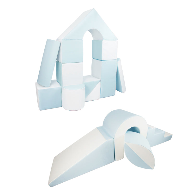 Soft Play Kingdom Castle Bridge Ball Bundle Pastel Blue