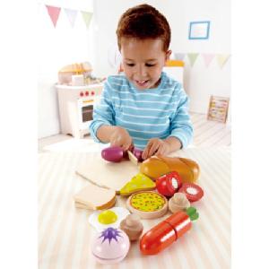 Hape Chefs Choice Wooden Cut Up Food Set