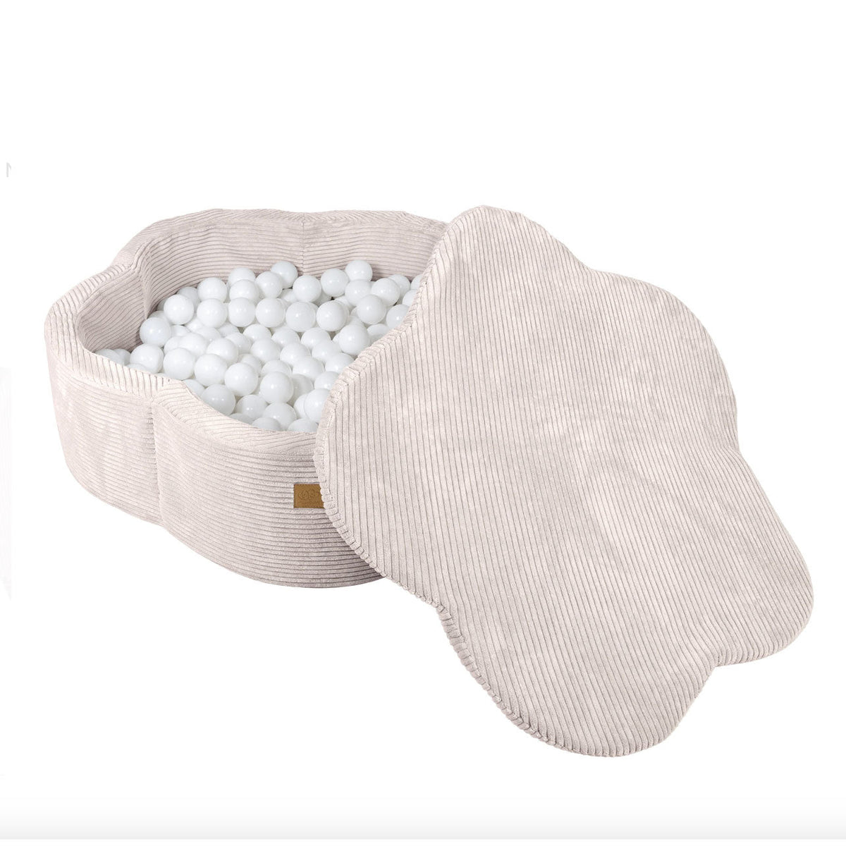Soft Play Kingdom Corduroy Flower Ball Pit Ecru