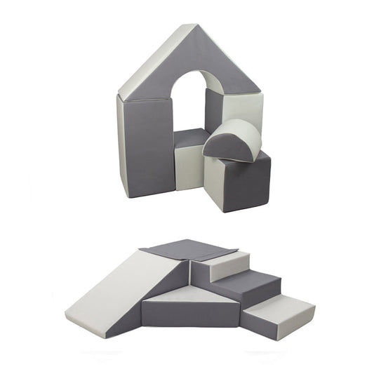 Soft Play Kingdom Castle Step & Slide Bundle Grey