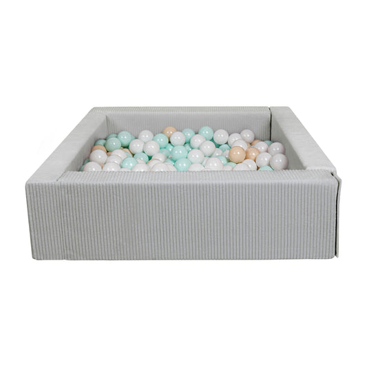 Soft Play Kingdom Square Ball Pit Grey
