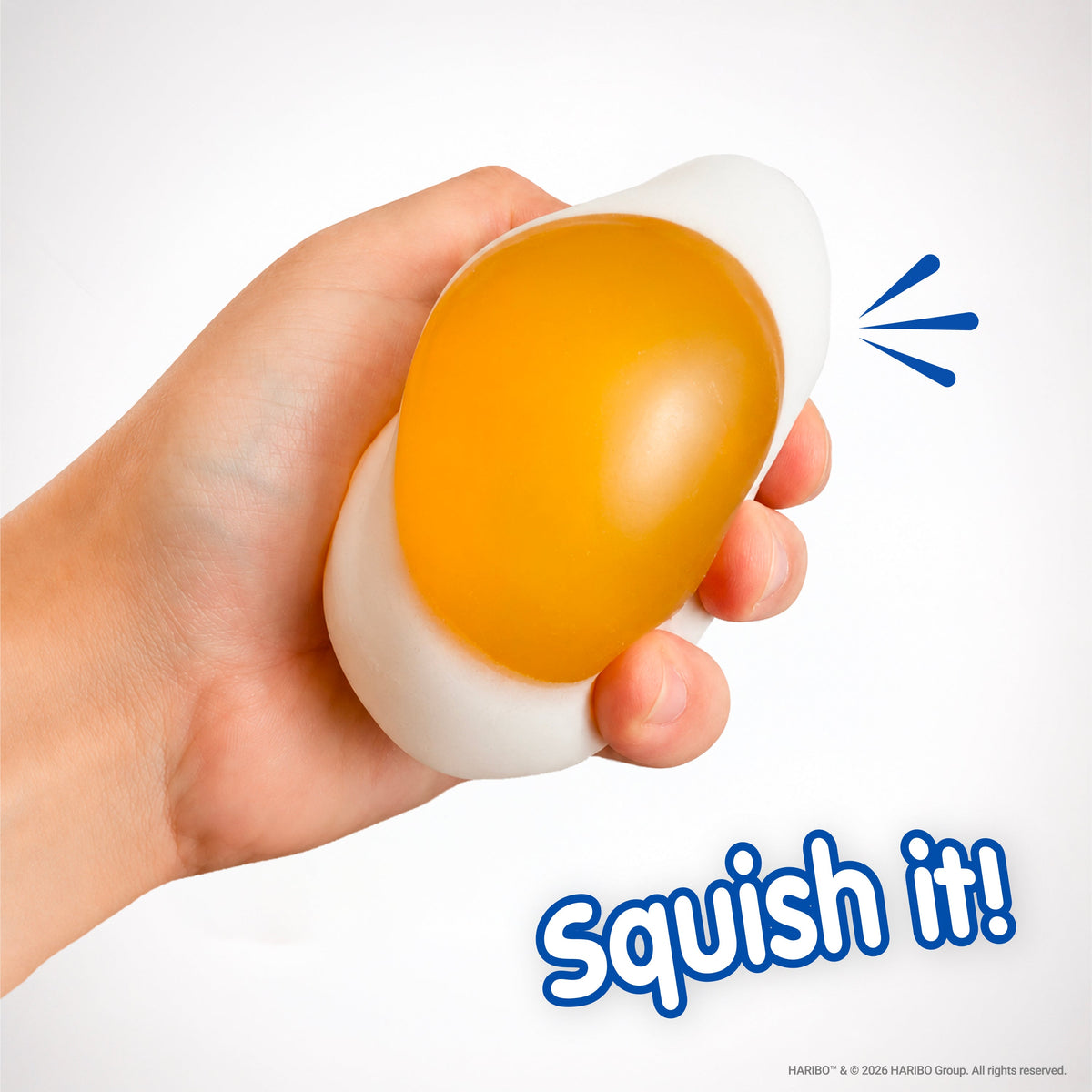 HARIBO Fried Egg Squishy Toy Fidget Stress Reliever