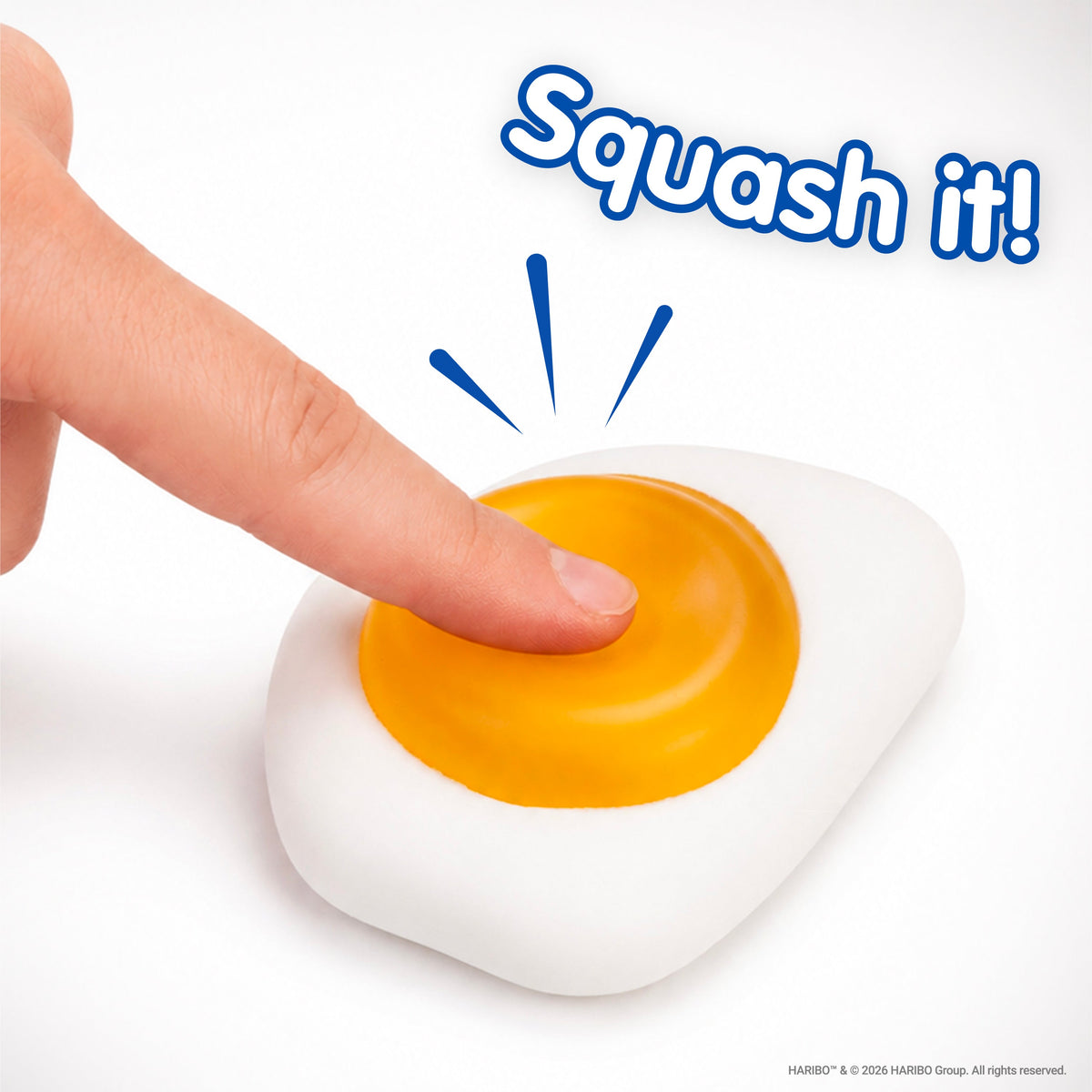 HARIBO Fried Egg Squishy Toy Fidget Stress Reliever
