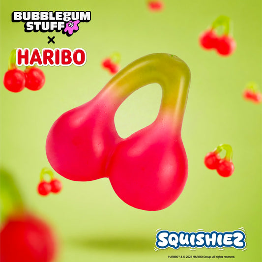 Bubblegum Stuff HARIBO Happy Cherry Squishy Toy