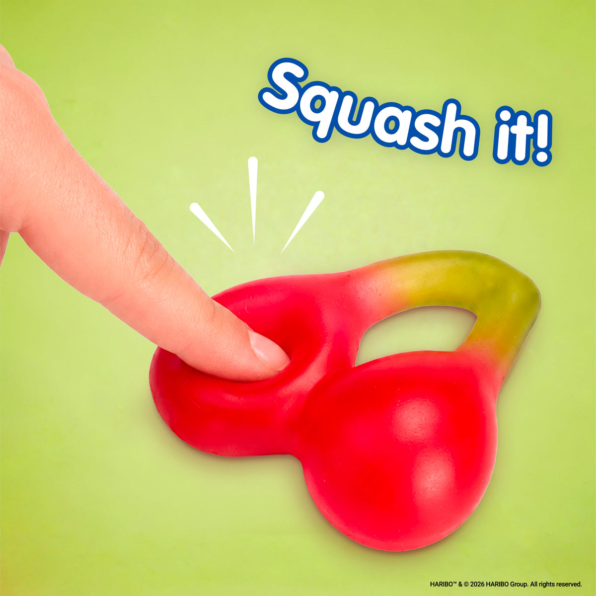 Bubblegum Stuff HARIBO Happy Cherry Squishy Toy