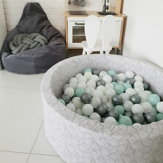 Soft Play Kingdom Luxe Ball Pit Leaf Print