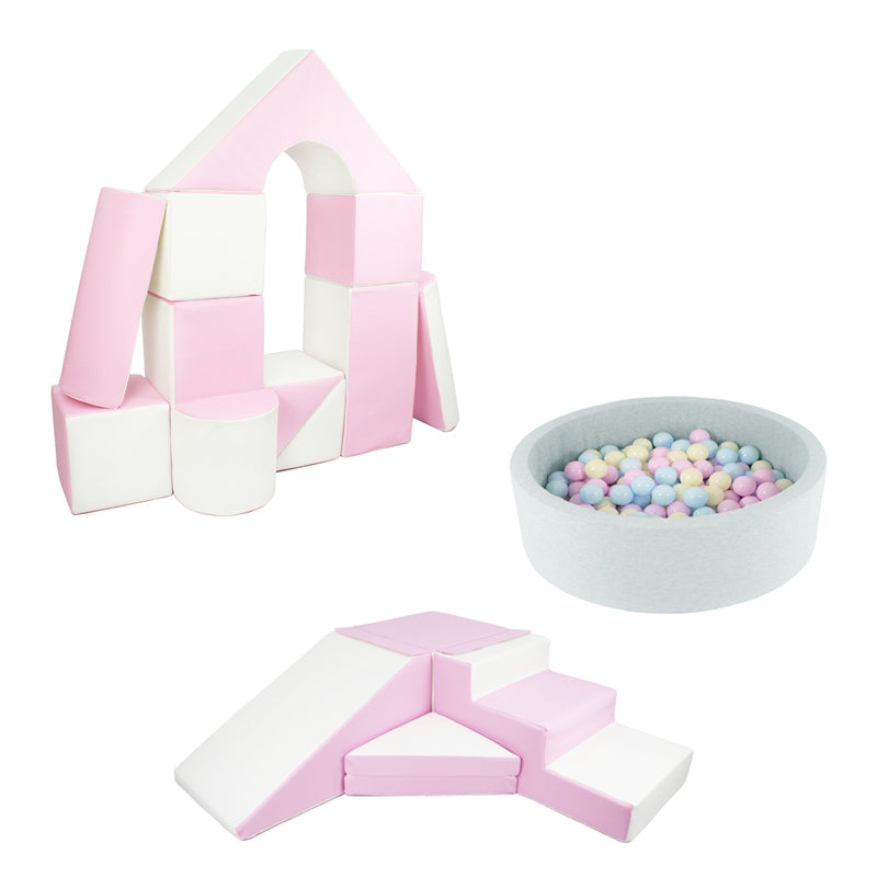 Soft Play Kingdom Ultimate Soft Play Bundle Pastel Pink