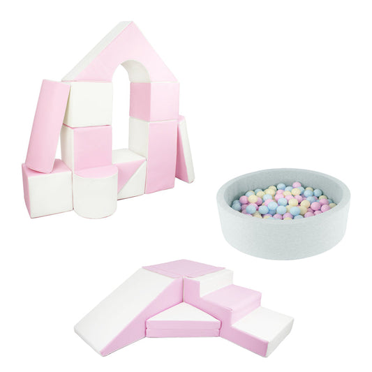 Soft Play Kingdom Ultimate Soft Play Bundle Pastel Pink