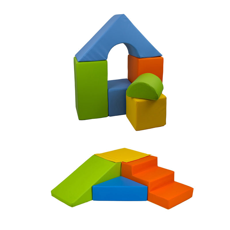 Soft Play Kingdom Castle 6-Piece & Step & Slide Bundle Multi