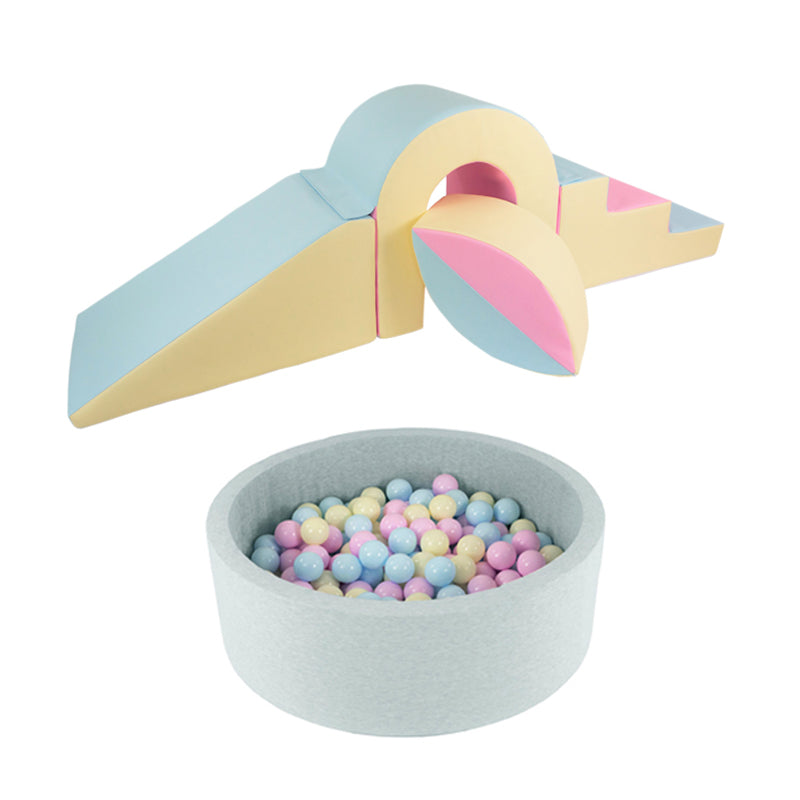 Soft Play Kingdom Bridge Ball Climbing Set Ball Pit Bundle Pastel Trio