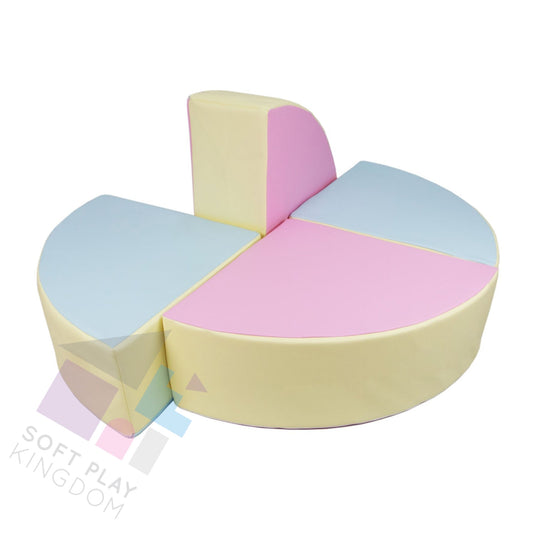 Soft Play Kingdom Circle Stacking Blocks 4-Piece Pastel Trio