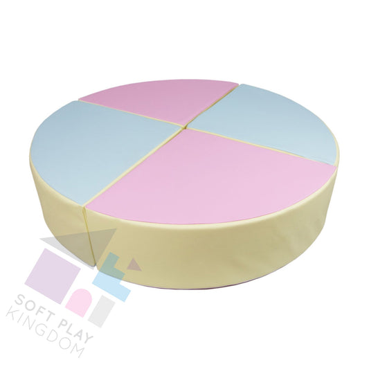 Soft Play Kingdom Circle Stacking Blocks 4-Piece Pastel Trio