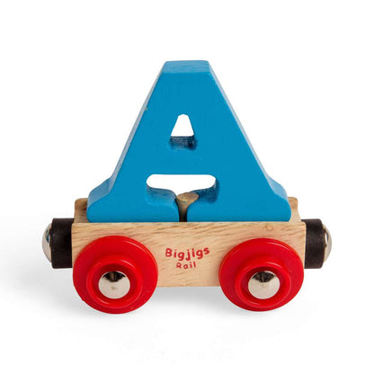 Bigjigs Rail Name Letter A Wooden Train Accessory