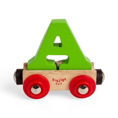 Bigjigs Rail Name Letter A Wooden Train Accessory