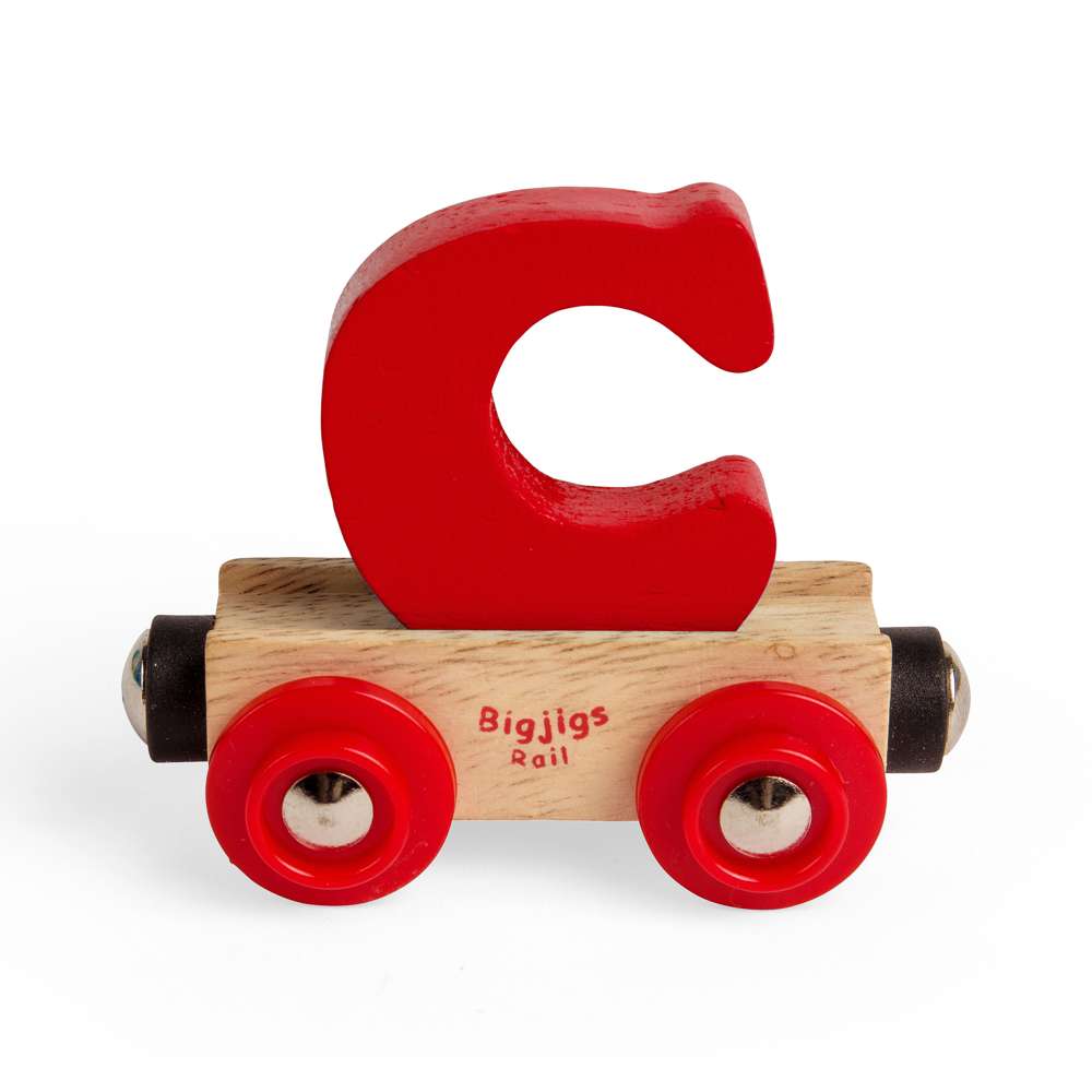 Bigjigs Rail Name Letters C Wooden Train Accessory