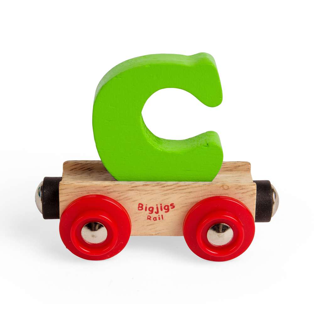 Bigjigs Rail Name Letters C Wooden Train Accessory