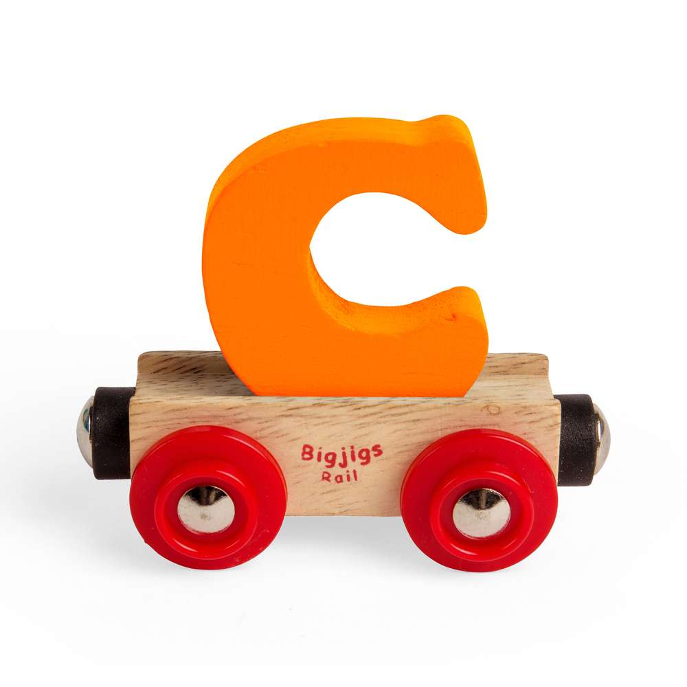 Bigjigs Rail Name Letters C Wooden Train Accessory