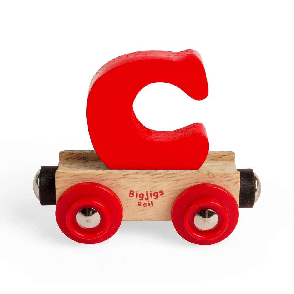 Bigjigs Rail Name Letters C Wooden Train Accessory