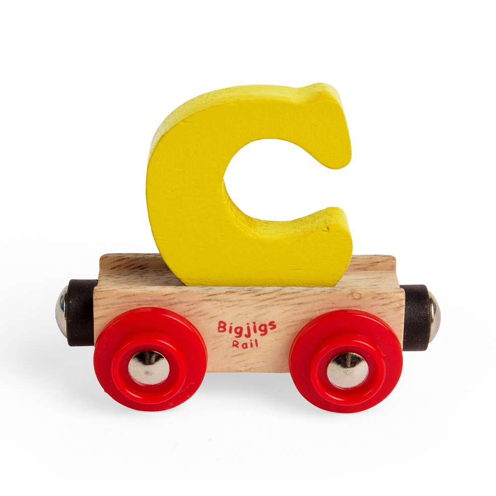 Bigjigs Rail Name Letters C Wooden Train Accessory