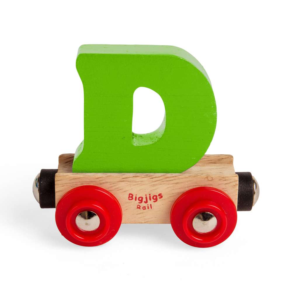 Bigjigs Rail Name Letter D Wooden Train Accessory